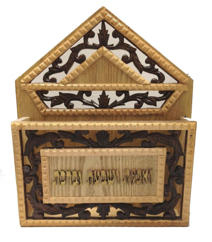 Hand Carved Wood Wall Bencher Holder