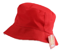 Red cloth hat for children — front | Judaica Square Lakewood