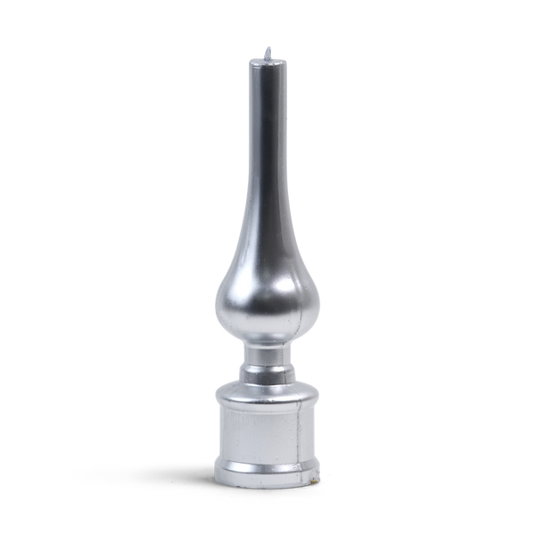 Havdalah Candle Lamp Style Silver — front | Judaica Square Lakewood