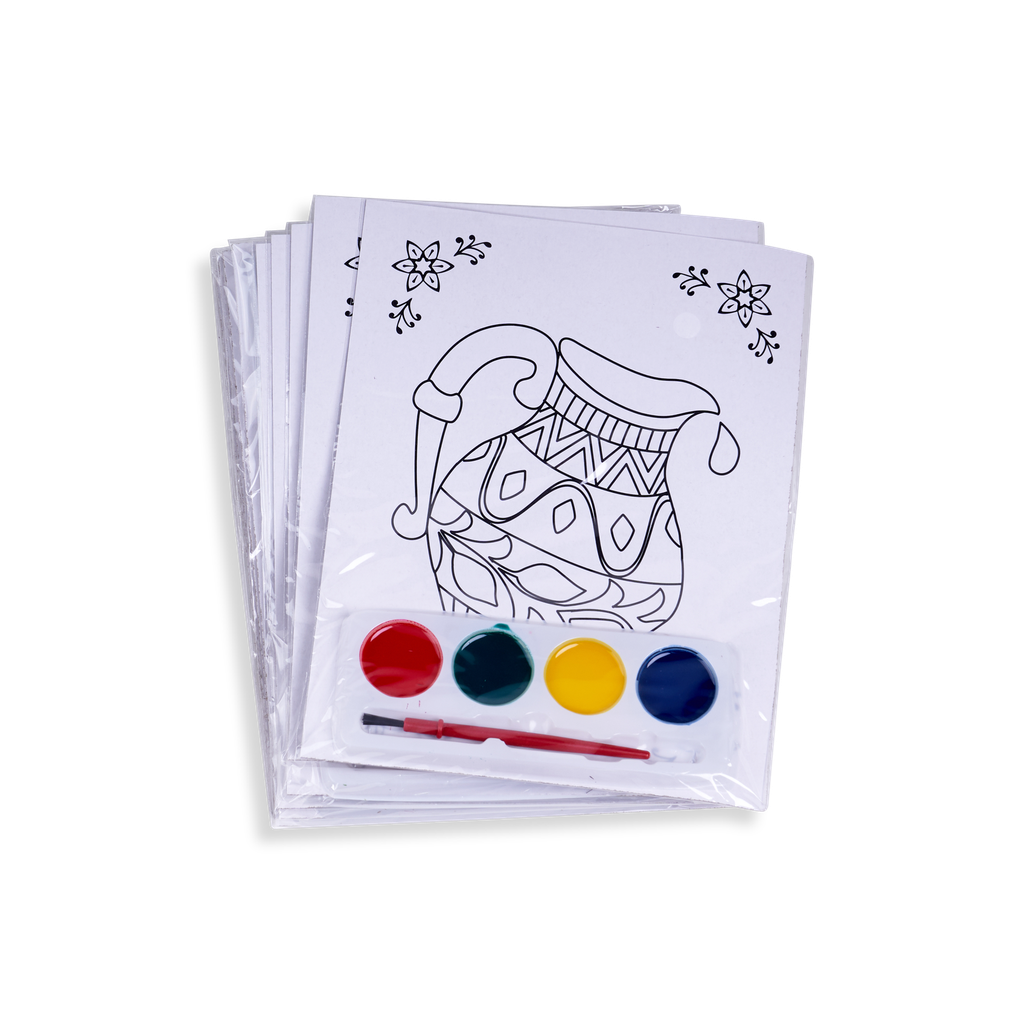 12 Personal Coloring Kits Chanukkah - Pitcher 5x6.5" — front | Judaica Square Lakewood