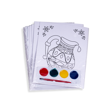 12 Personal Coloring Kits Chanukah - Pitcher 5x6.5" — Kids Activity, item 21873