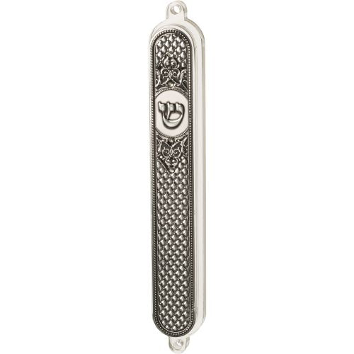 Acrylic Mezuzah with Silver Plaque 20 cm — Mezuzah Case (A&M Judaica)