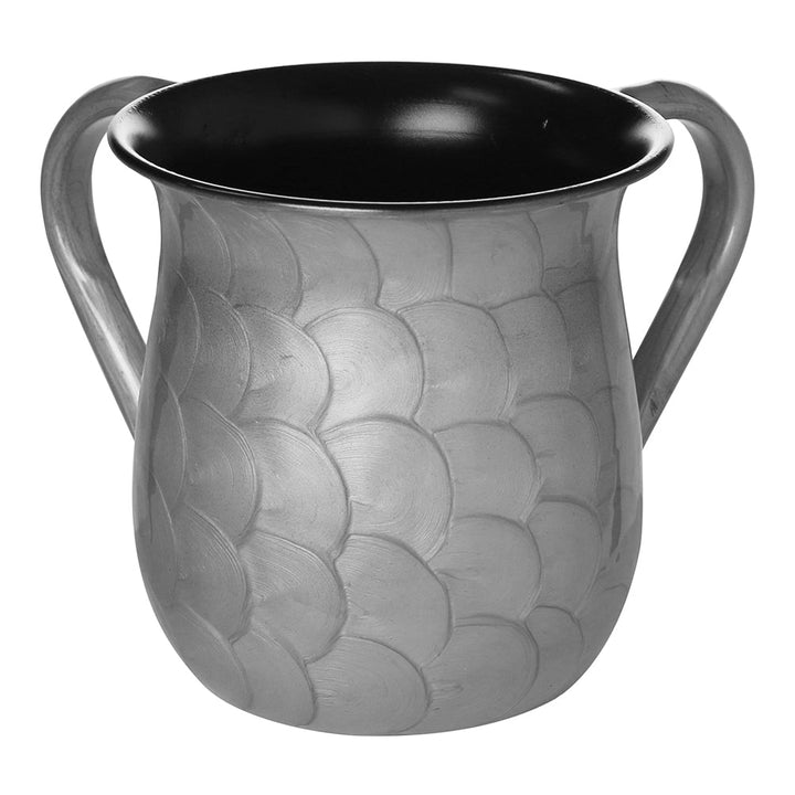 Washing Cup Stainless Steel Enamel Finish Silver — Netilas Yadayim Cup