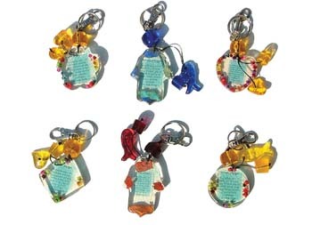 Assorted Key Chains By Ronit Akavia — front | Judaica Square Lakewood