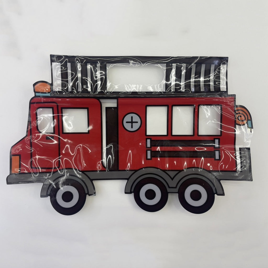 Fire Truck Mishloach Munos Bag 6 PP — front | Judaica Square Lakewood