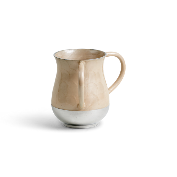 Aluminum Washing Cup 13 Cm - Champagne — front | Judaica Square Lakewood