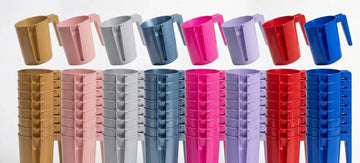 Plastic Washing Cup Mega Bundle — 96 PCS (8 Colors × 12 Each) (A&M Judaica)