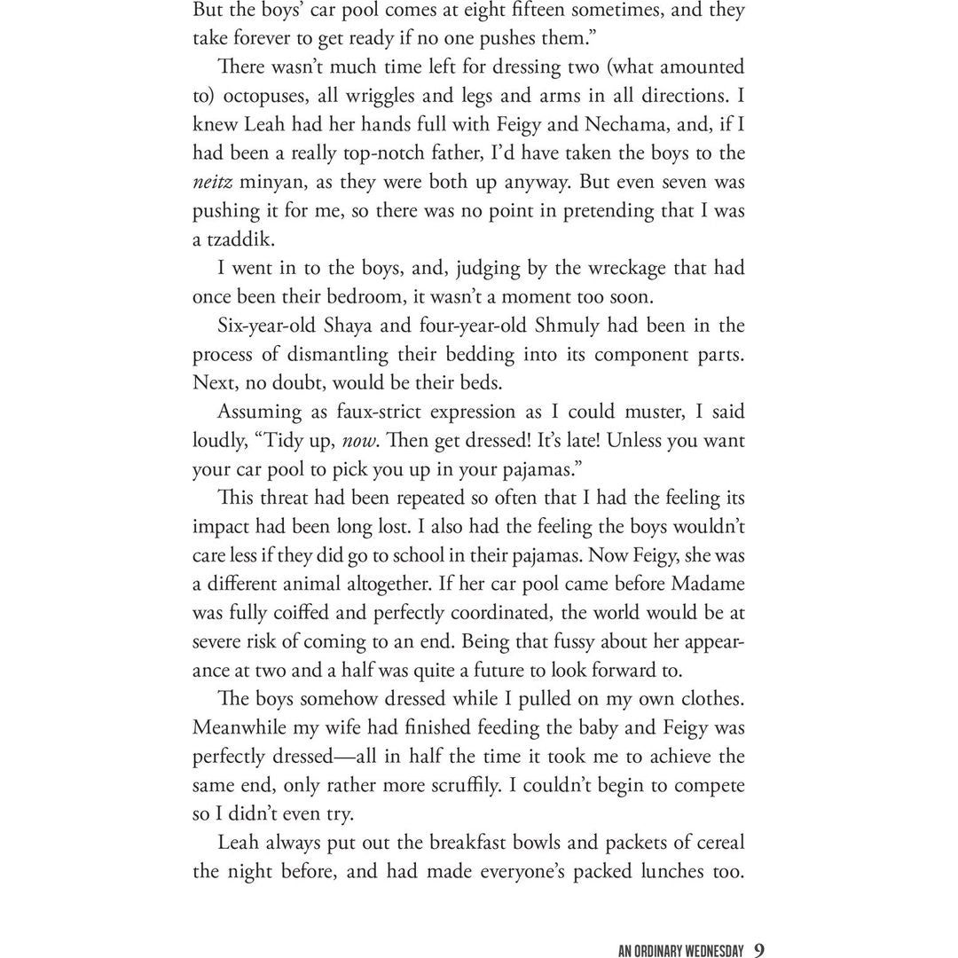An Ordinary Wednesday: NOT AVAILABLE — Menucha Publishers | Judaica Square Lakewood