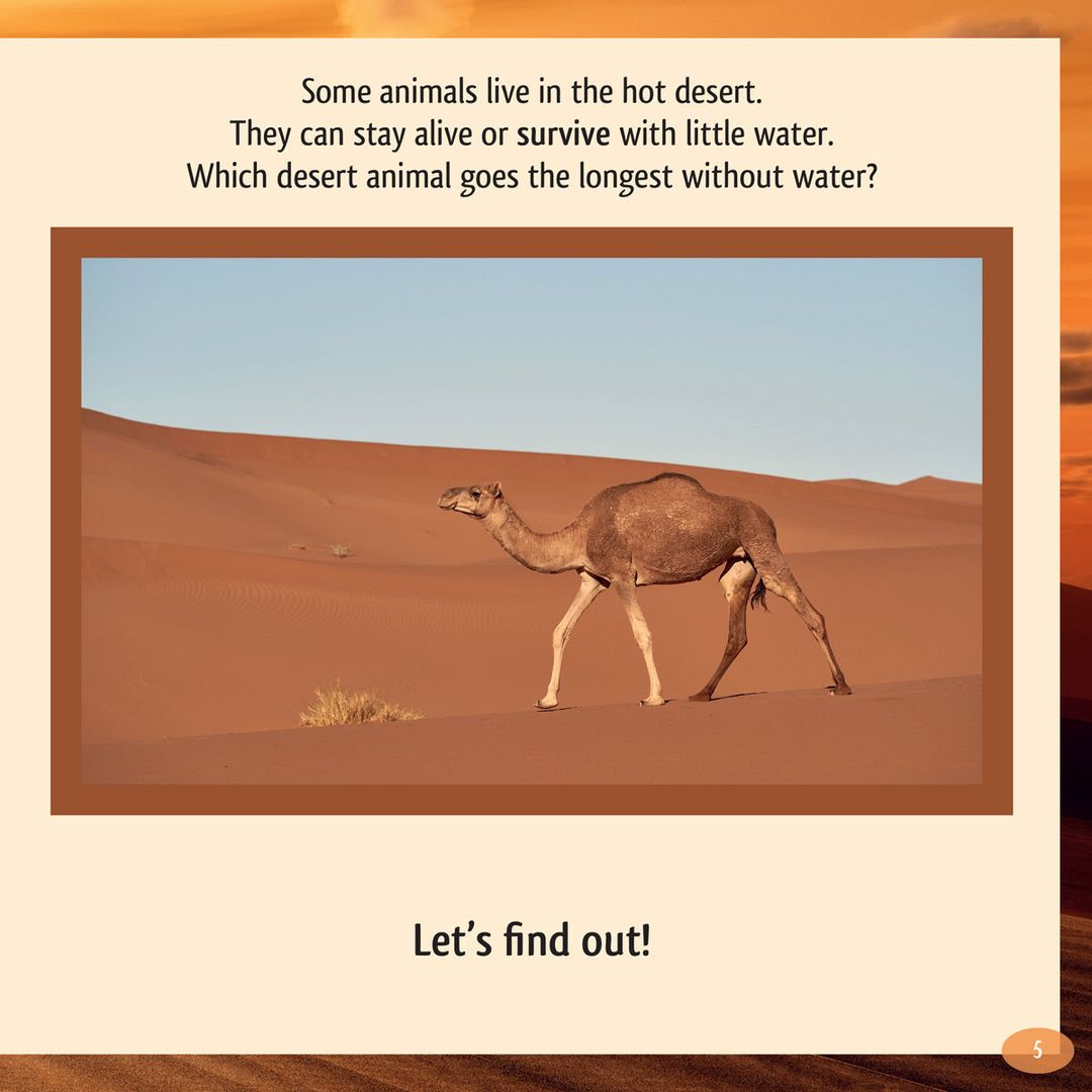 And the Winner Is...Who Goes the Longest without Water in the Desert