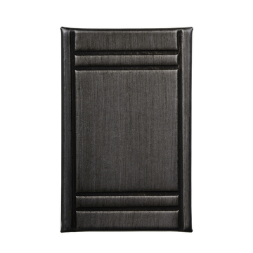 Antique silver leather machzor cover — back view