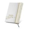 Antique White Leather Haggadah with Swarovski crystals 1332 -(Ladies)