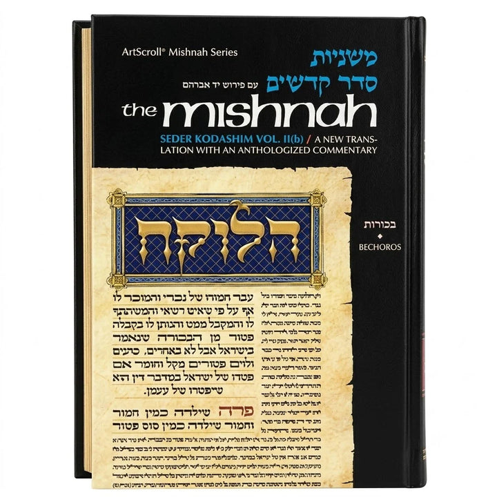 Bechoros, the tractate of firstborns, Yad Avraham Mishnah Series, 352 hardcover pages.