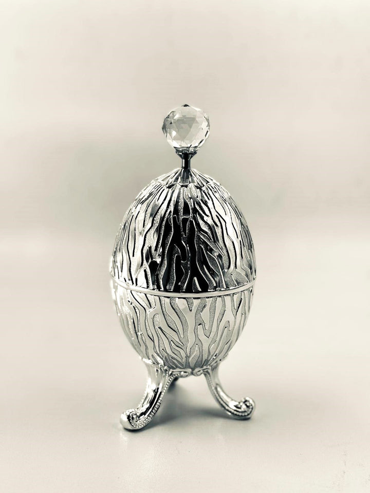 Silverplate Esrog Box Esrog Shape 8.5"