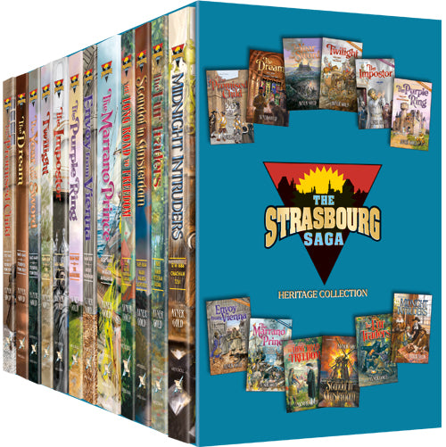 Strasbourg Saga by Avner Gold Complete 12 Volume Paperback Slipcased Set — by Avner Gold | Judaica Square Lakewood