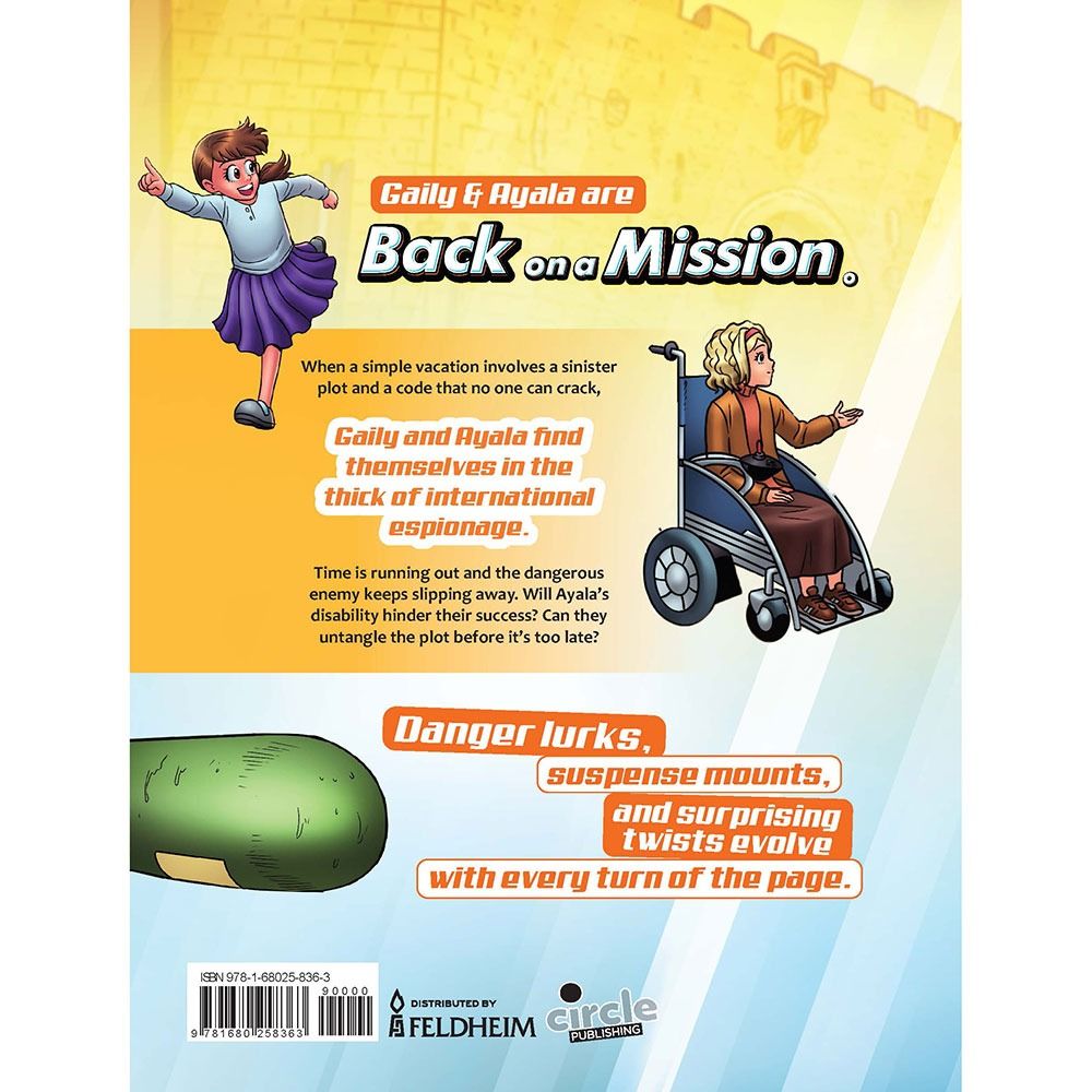 Back on a Mission comic by M. Berger, back cover