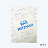 Rite Lite Bar Mitzvah Counter Card, 5 x 7 Inch E1102