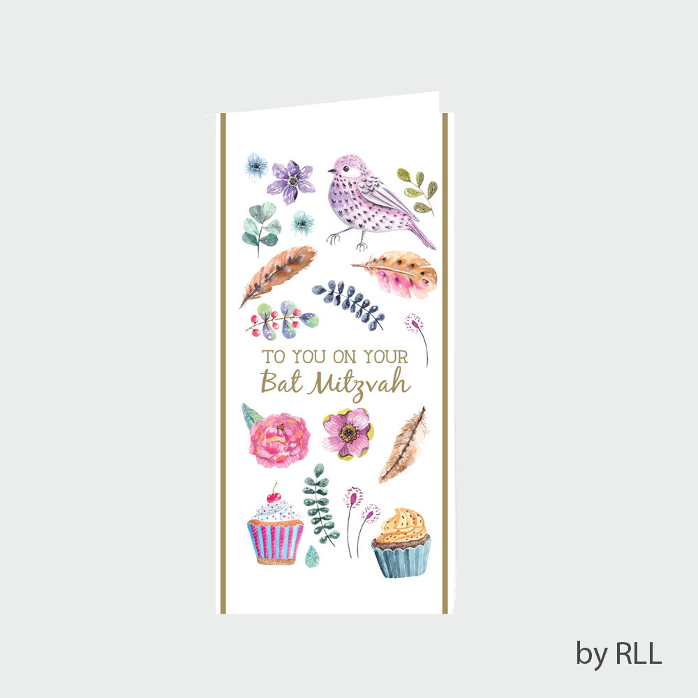 Rite Lite Bat Mitzvah Wallet Card, 3.5 x 7 Inch E2077