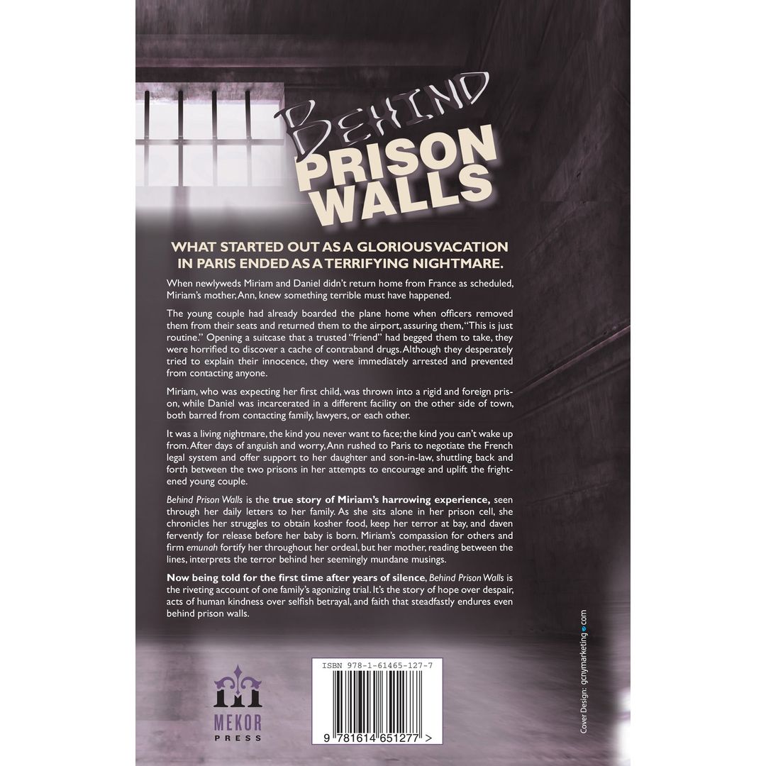 Behind Prison Walls: A True Story of Innocence and Betrayal — Menucha Publishers | Judaica Square Lakewood