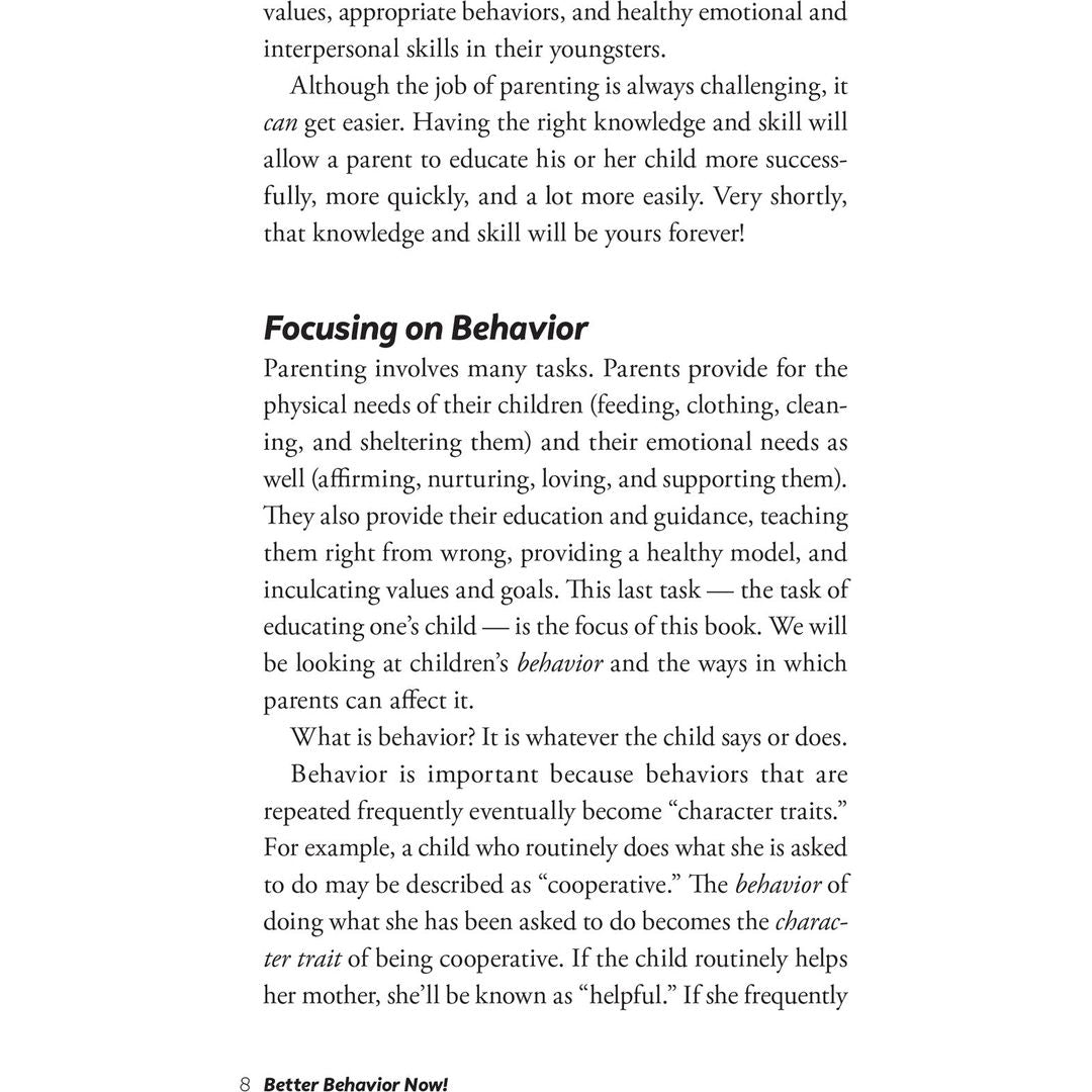 Better Behavior Now!: NOT AVAILABLE — Menucha Publishers | Judaica Square Lakewood