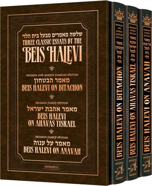 Three slipcased volumes of the Beis Halevi from Rabbi David Sutton, roughly 700 pages in all