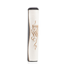 Black and White Leather Megillah Holder, and Gold Embroidery