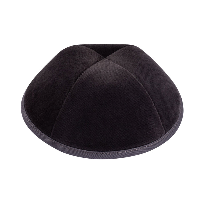 Grey Velvet Kippah / Yarmulke