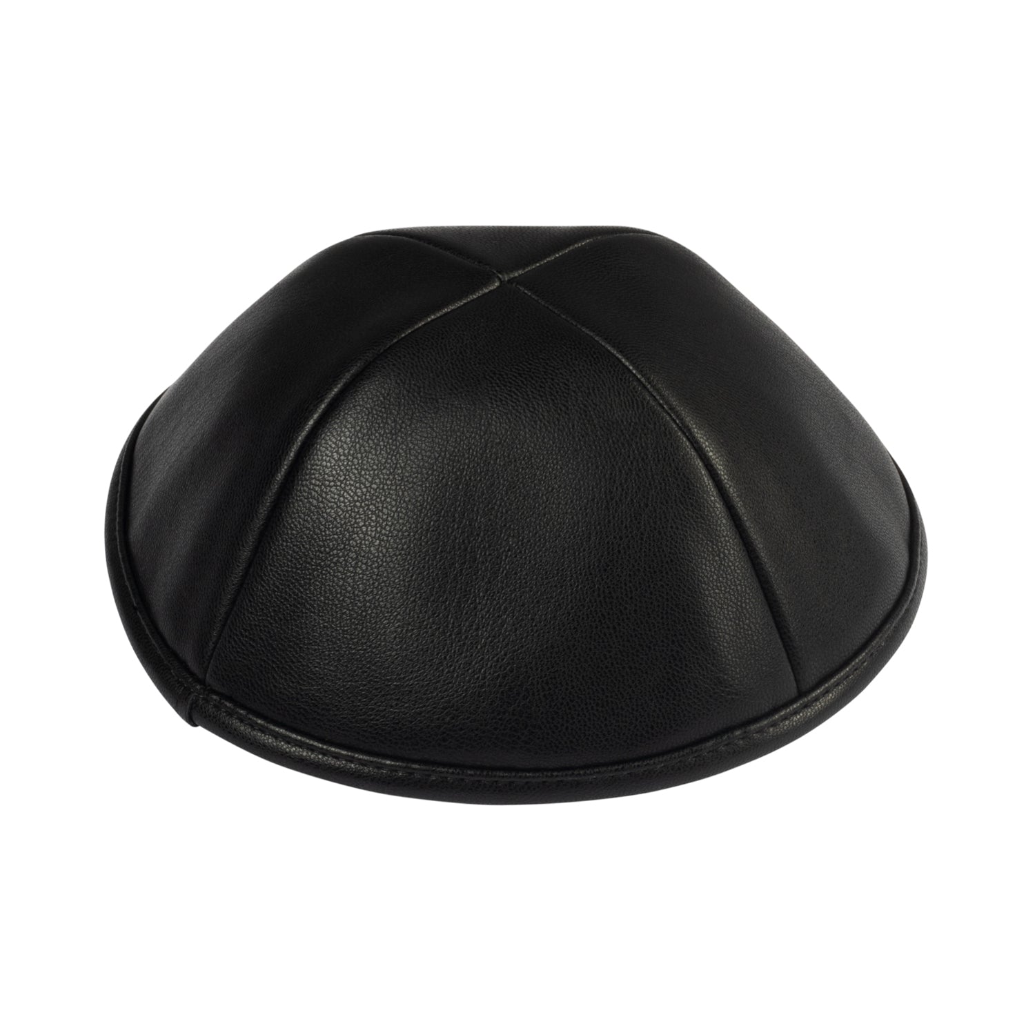 Black Leather Kippah for Shabbos - iKippah by Judaica Square