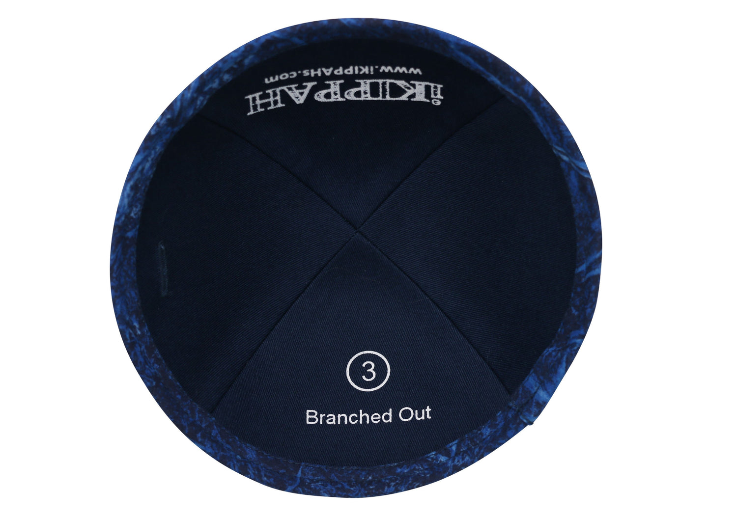 Branched Out Cotton Yarmulke / Kippah — view 3