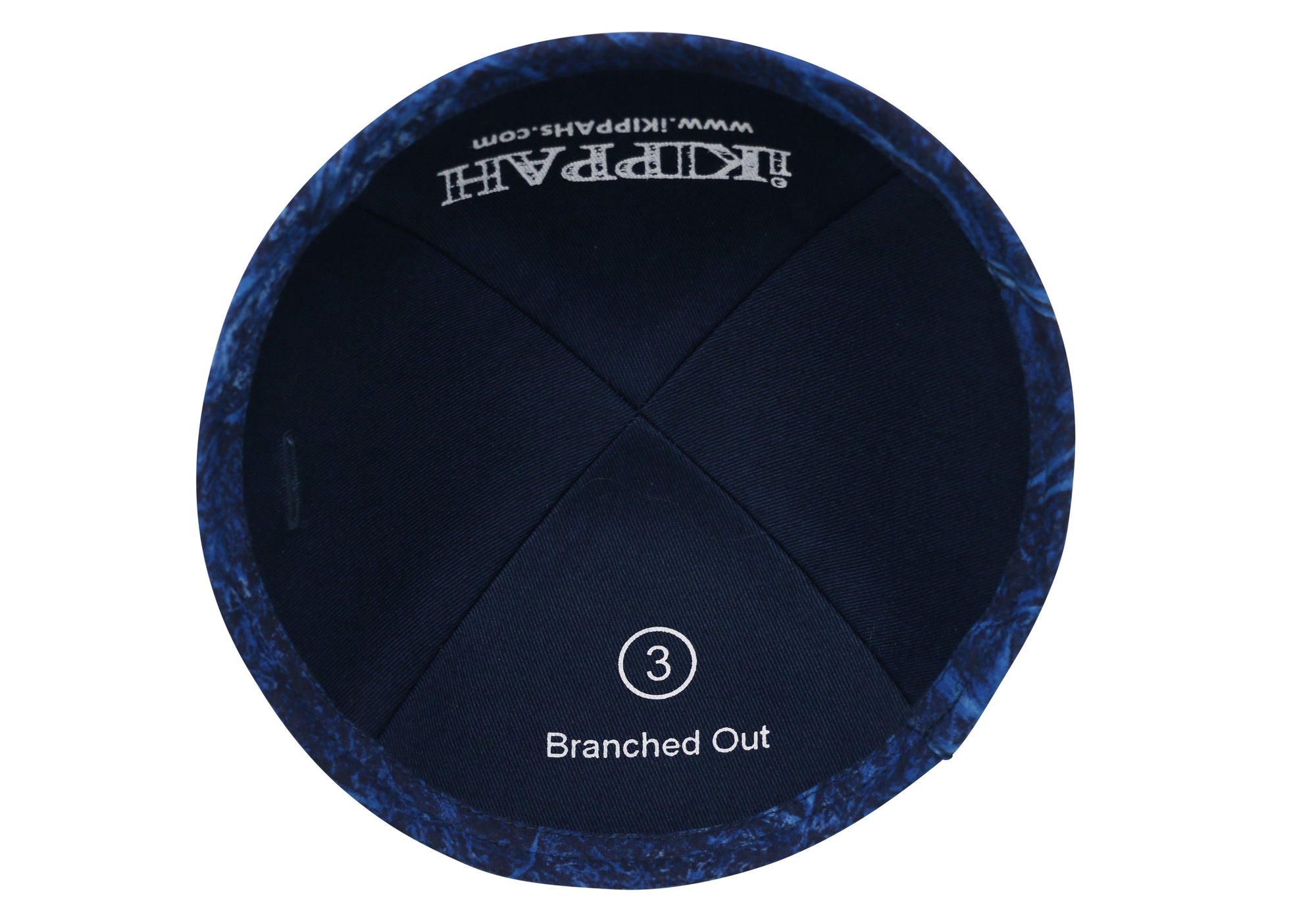 Branched Out Cotton Yarmulke / Kippah — view 3