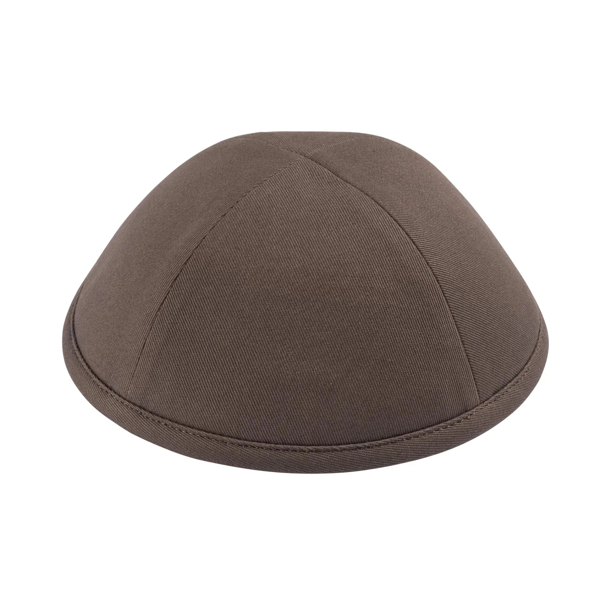 Cotton Kippah - side view showing six-panel design