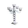BT Shalom 18-inch crystal five-light candelabra with black accents