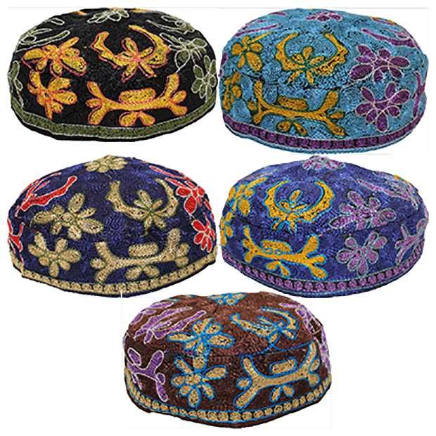 Bucharian Kippah Machine Made 6 Sizes
