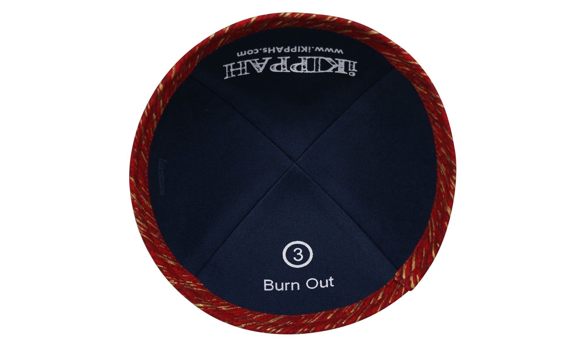 Close-up of Cotton Kippah lining and stitching
