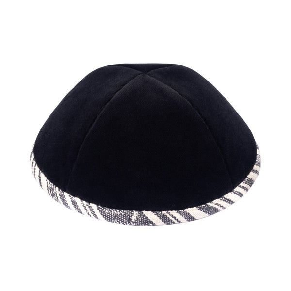 Black Velvet Kippah for Bar Mitzvah - iKippah by Judaica Square