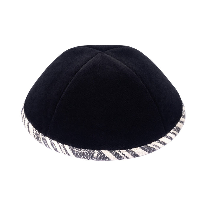 Black Velvet Kippah for Bar Mitzvah - iKippah by Judaica Square