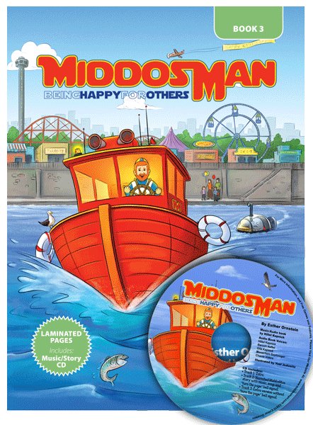 Front cover of Middos Man - Volume 3: Being Happy for Others - Book & Read-Along CD by Esther Ornstein