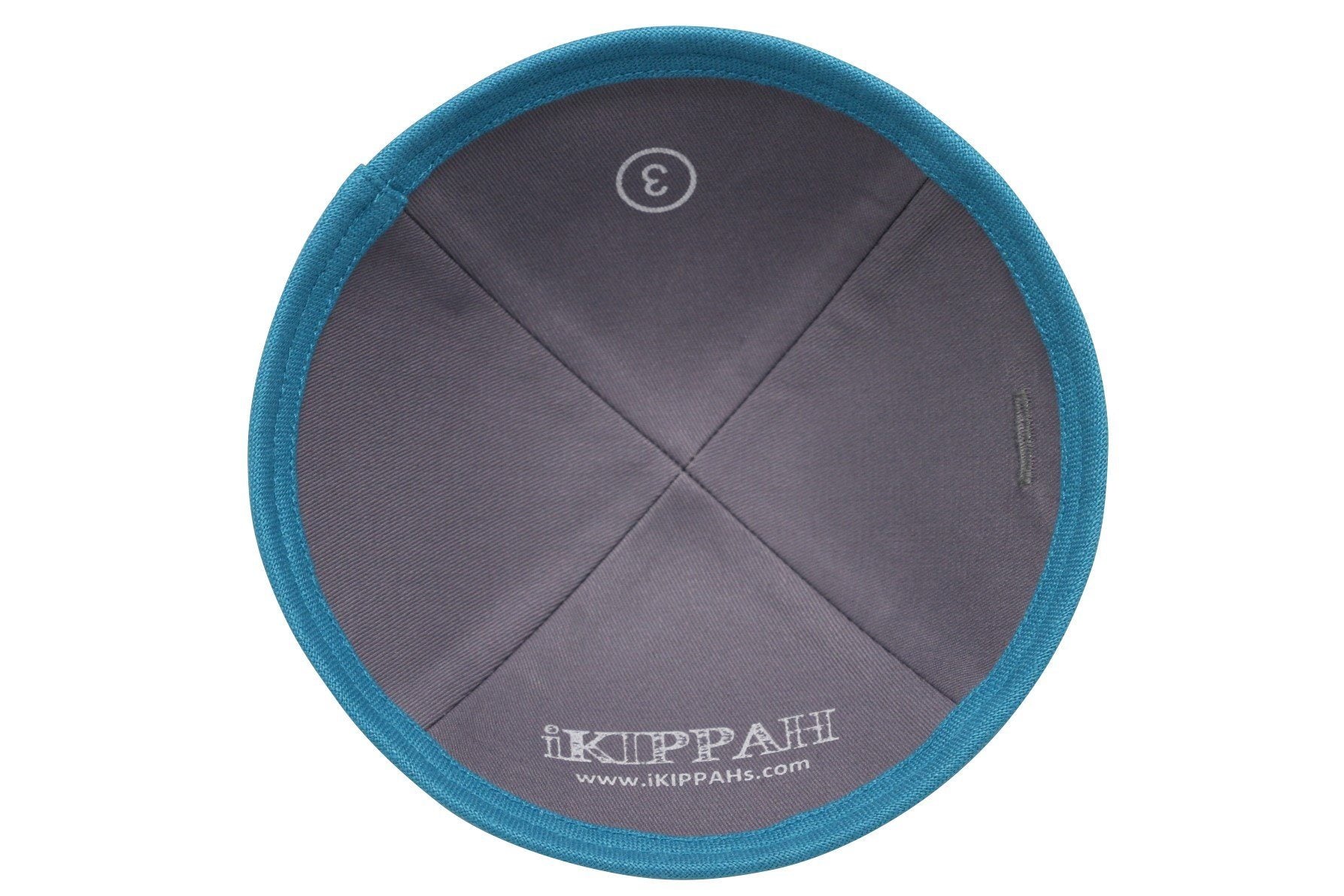 Close-up of Tiffany Linen Kippah lining and stitching