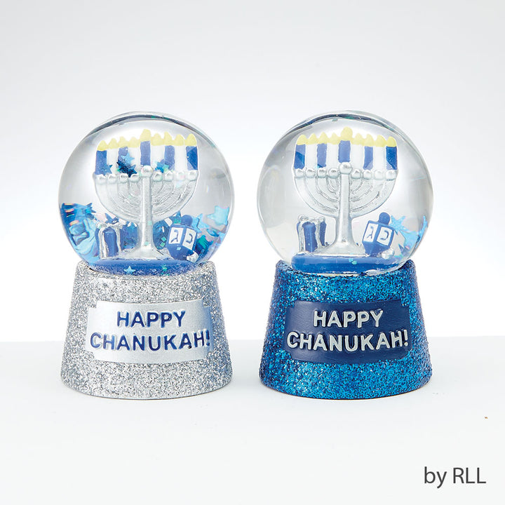 Rite Lite 40 mm Mini Handpainted Chanukah Water Globe, Resin