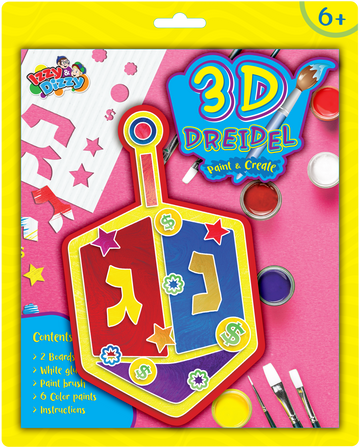 Izzy n Dizzy 3D dreidel paint and create kit box