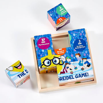 Rite Lite Chanukah 6 in 1 Puzzle, 9 Wood Blocks