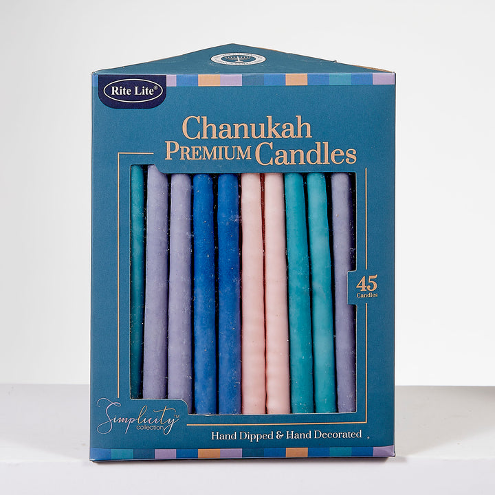 Rite Lite Deluxe Chanukah Candles, Simplicity Colors