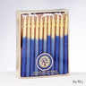 Rite Lite Blue and Natural Hand-Dipped Chanukah Beeswax Candles