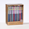 Rite Lite Chanukah Candles, Multi Colors 2 Tone Honeycomb Beeswax