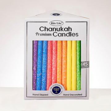 Rite Lite Premium Frosted Multicolor Chanukah Candles