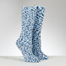 Rite Lite Chanukah Cozy Slipper Socks Blue Popcorn, Adult