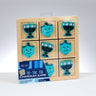 Rite Lite Chanukah Wood Tic Tac Toe Game, 8 x 8 Inch