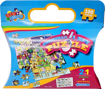 Izzy n Dizzy Chanukah I Spy puzzle, 100 pieces