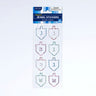 Rite Lite Chanukah Jewel Stickers, 2 Sheets, 9.5 x 3.75 Inch