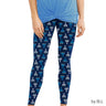 Rite Lite Menorahs Design Adult Chanukah Leggings, Polyester