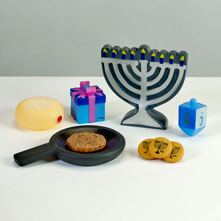 Rite Lite Vinyl Chanukah Play Set, 7 Pieces, 9.5 x 11 Inch